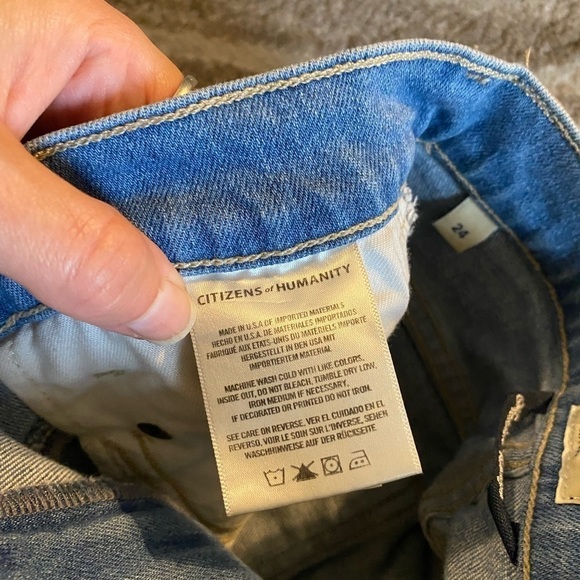 Citizens Of Humanity Women’s Cassie Front Yoke Bell Flare Jeans Size 24 Crop - Picture 8 of 12